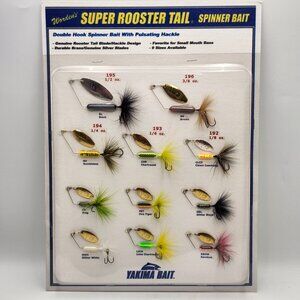 Yakima Wordens Super Rooster Tail Spinner Bait Sample Board 820261
